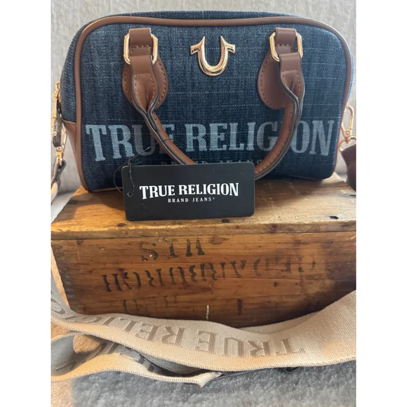 Women's True Religion Denim Barrel Bag Small - Picture 3 of 8